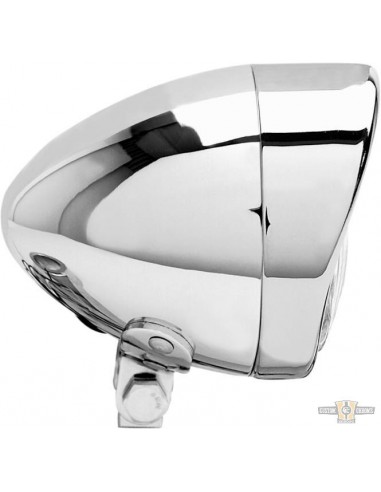 Headlight 6 1/2" Homologated chrome