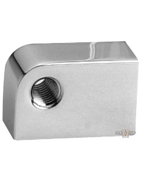 Chrome billet headlight mounting block