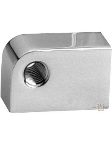 Chrome billet headlight mounting block