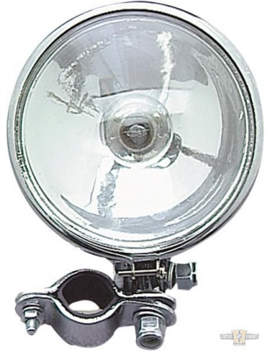 Additional headlight 4 1/2" chrome