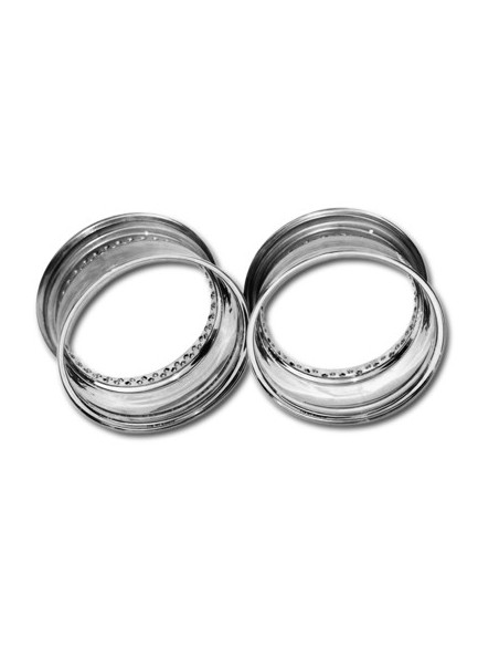 Rim 15x4.00 - 80 holes - polished stainless steel