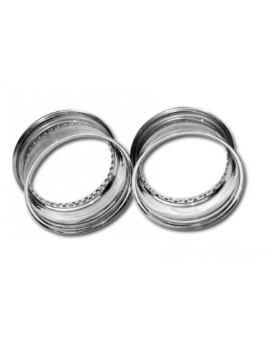 Rim 15x8.00 - 80 holes - polished stainless steel