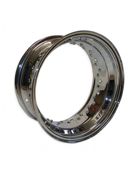 Rim 18x10.00 - 80 holes - polished stainless steel