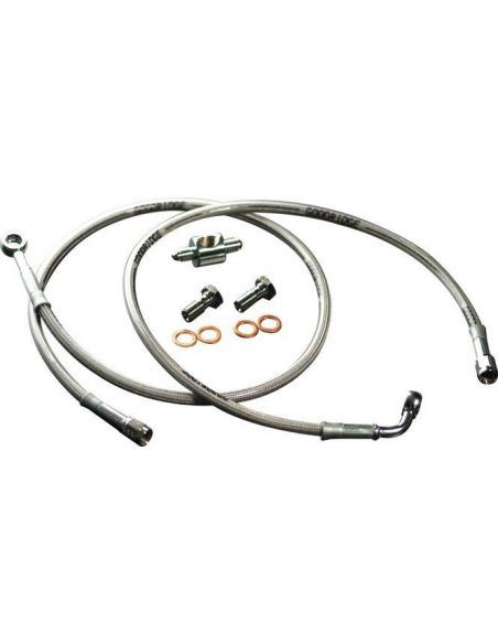 Brake hose after braid stainless steel Softail