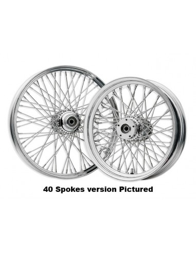 Front wheel. 18 x 3,5 - 60 chrome rays