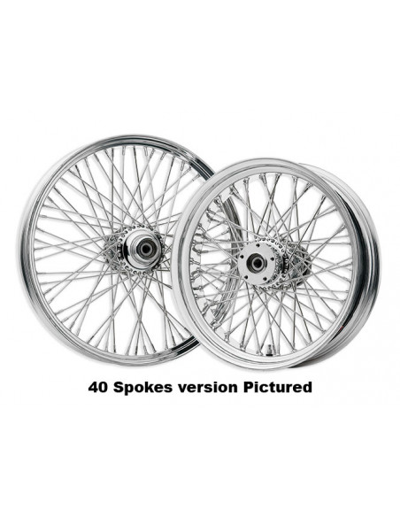 Front wheel. 21 x 2,15 - 60 chrome rays