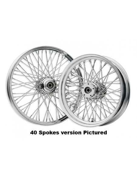 Front wheel. 21 x 3,5 - 60 chrome rays