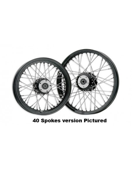 Rear wheel. 18 x 3,5 - 60 spokes black