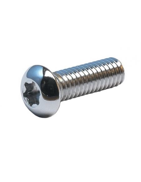 13 mm long chrome-plated 5/16-24 inch rounded screws