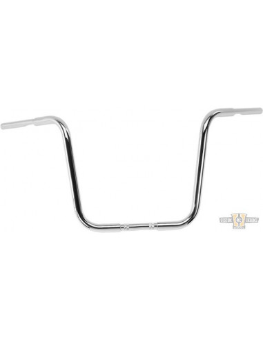 Manubrio Ape Hanger 1-1/4" alto 16" Cromato Gorilla con fossette, preforato