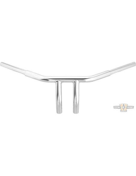 Manubrio T Bar pullback 1-1/4" alto 6" Largo 77cm Cromato, per Acceleratore Elettronico, preforato,