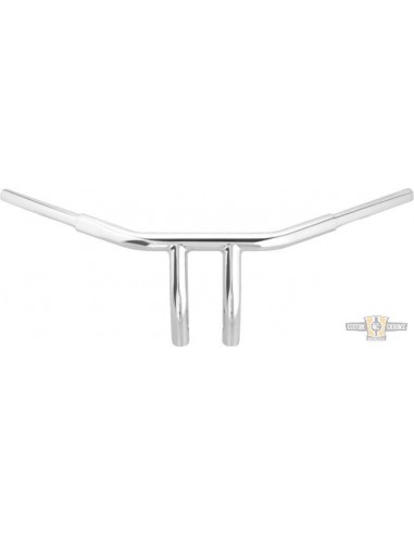 Manubrio T Bar pullback 1-1/4" alto 6" Largo 77cm Cromato, per Acceleratore Elettronico, preforato,