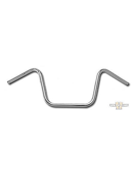 Manubrio Ape Hanger 1" alto 12" Cromato con fossette