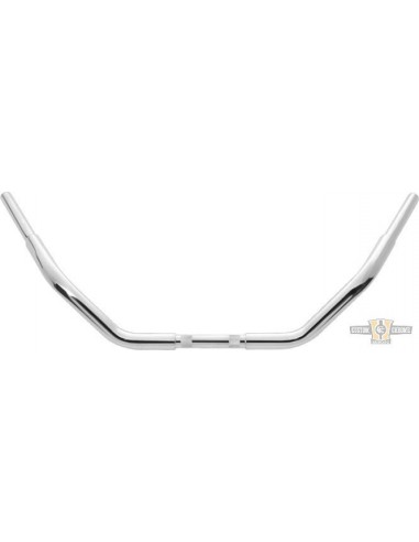 Handlebar Road King 1-1/4" high 5.5" Wide 90cm Chrome, for Electronic Accelerator, pre-drilled,