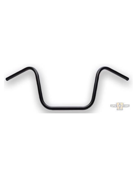 Manubrio Ape Hanger 1" alto 10" nero con fossette