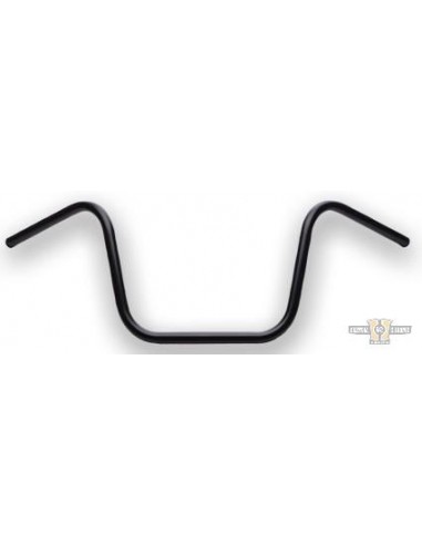 Manubrio Ape Hanger 1" alto 10" nero con fossette