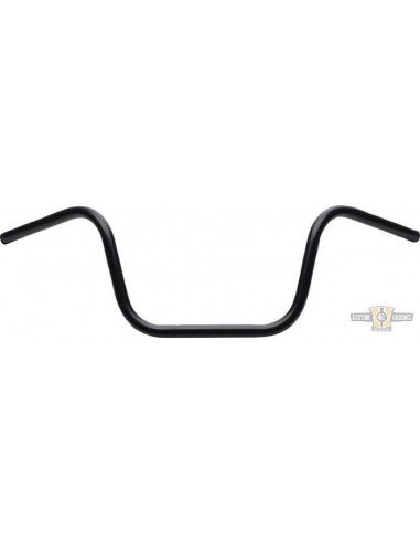 Manubrio Ape Hanger 1" alto 10" nero senza fossette, preforato