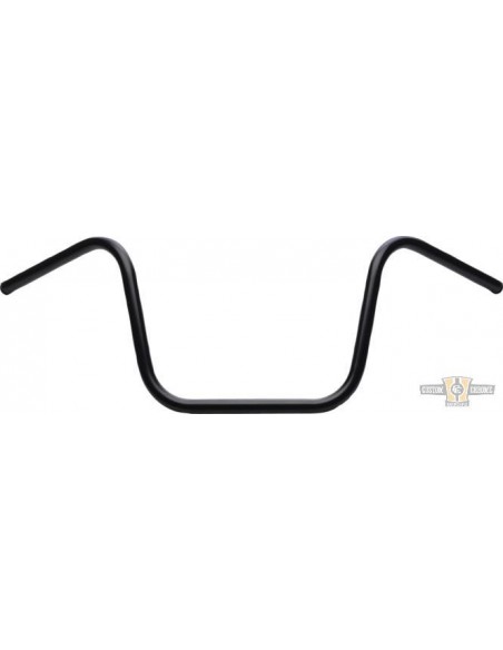 Manubrio Ape Hanger 1" alto 12" nero senza fossette, preforato