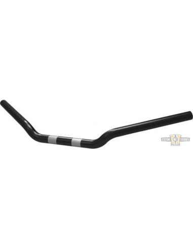 Manubrio Super bar 1" Largo 66cm nero, con fossette,