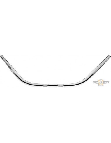 Beach handlebar 1-1/4" high 3.5" Wide 93cm Chromed, pre-drilled, for Springer