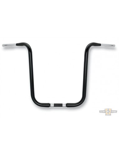 Manubrio Ape Hanger 1-1/4" alto 16" nero per Acceleratore Elettronico, preforato