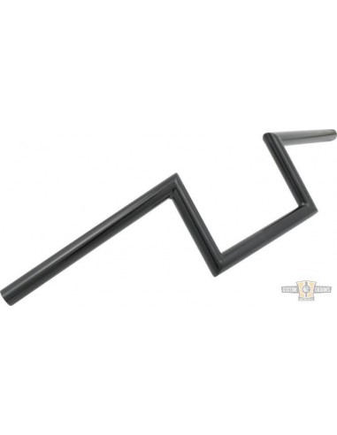 Handlebar Z Bar largo1" high 6" Largo 72cm black, without dimples,