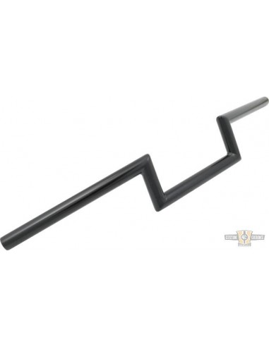 Manubrio Z Bar largo1" alto 4" Largo 72cm nero, senza fossette,