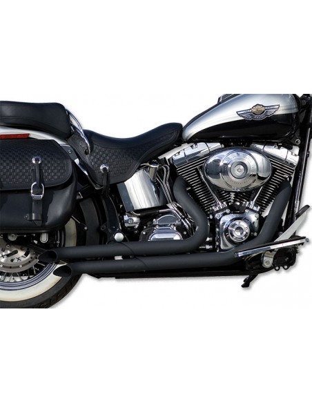 Marmitte Buzzsaw Yaffe nero per Softail