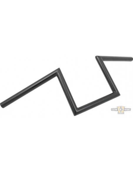 Handlebar Z Bar largo1" high 8" Largo 72cm black, without dimples,