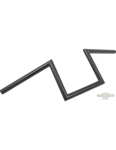 Handlebar Z Bar largo1" high 8" Largo 72cm black, without dimples,