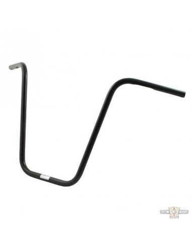 Handlebar Ape Hanger 1" high 18" black pre-drilled