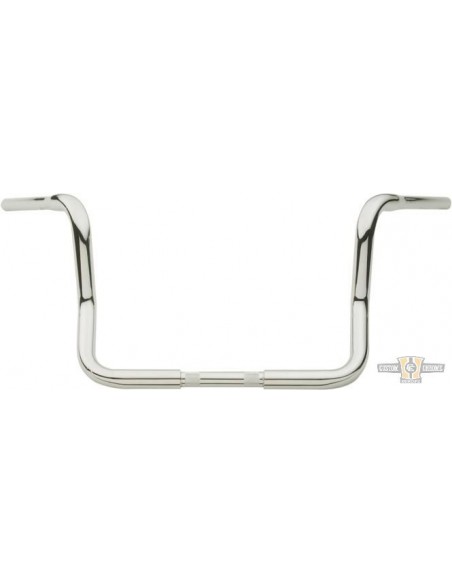 Manubrio Ape Hanger 1-1/4" alto 14" FLHT Cromato Dresser senza fossette,per Acceleratore Elettronico, preforato