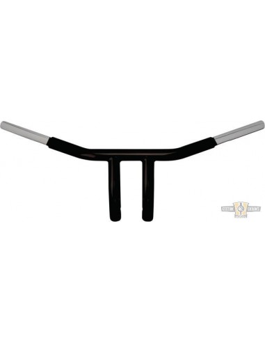 Manubrio T Bar pullback 1-1/4" alto 6" Largo 77cm nero, per Acceleratore Elettronico, preforato,