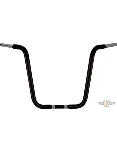 Manubrio Ape Hanger 1-1/4" alto 16" nero per Acceleratore Elettronico, preforato