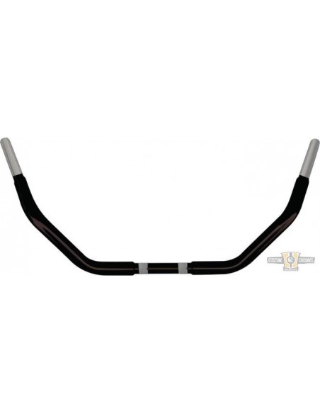 Manubrio Road King 1-1/4" alto 5,5" Largo 82cm nero, per Acceleratore Elettronico, preforato,