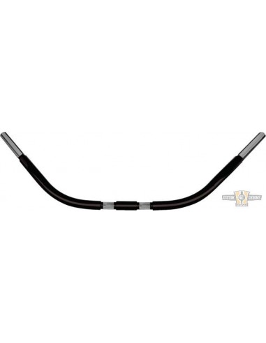 Beach handlebar 1-1/4" high 3.5" Wide 93cm black, pre-drilled, for Springer