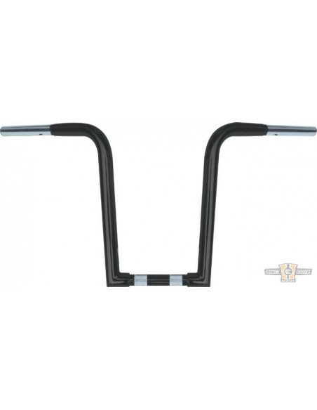 Manubrio Ape Hanger 1-1/4" alto 14" nero Z Outlaw per Acceleratore Elettronico, preforato