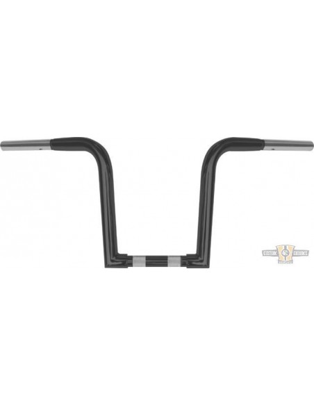 Manubrio Ape Hanger 1-1/4" alto 10" nero Z Outlaw per Acceleratore Elettronico, preforato