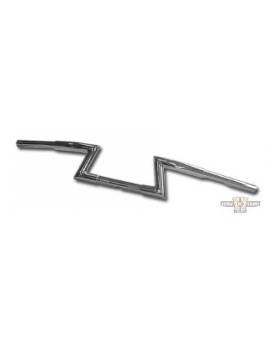 Handlebar Z-BAR alt 4.5" high 1 1/4" wide 33.5" Chrome prepre-drilled