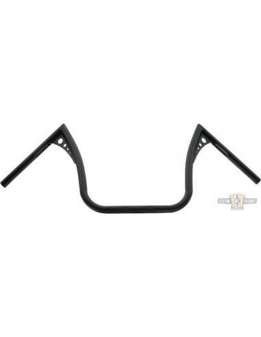 Handlebar Ape Hanger FLHT 1" high 13" black bonanza II wide for Electronic Accelerator, pre-drilled