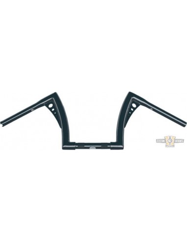 Handlebar Bonanza Medium 1-1/4" high 14" Wide 81cm black, for Electronic Accelerator, pre-drilled,