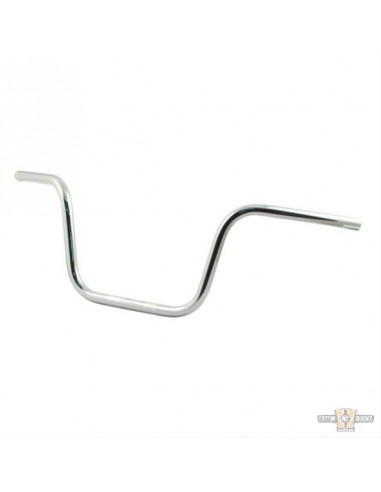 Handlebar Ape Hanger 1" high 11" Chrome with dimples