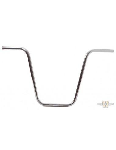 Handlebar Ape Hanger 1" high 20" Chrome with dimples,