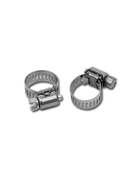 Chrome tube clamps 7/32" (pack of 24 pieces)