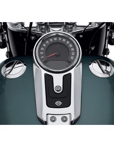 Chrome Pop-up recessed petrol caps for Softail FLDE, FLFB, FLHC, FLSB, FLSL, FXLR from 2018 to 2021 ref HD 61100131