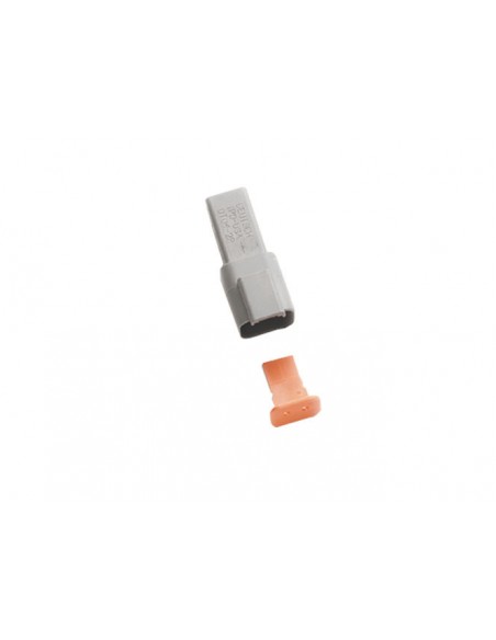 2-Wire Female Plug - Grey - DT Series