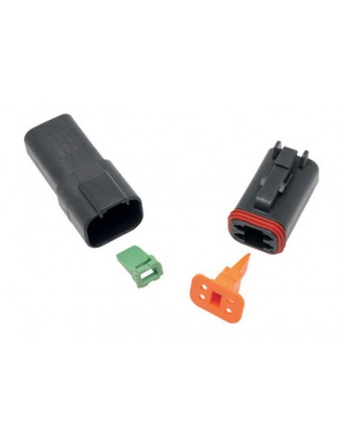 4-Wire Female Plug - Black - DT Series