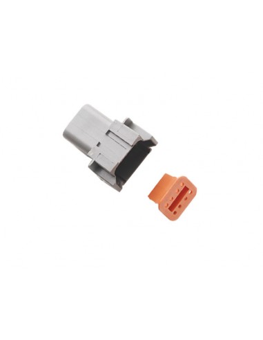 8-Wire Female Plug - Grey - DT Series