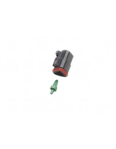 3-Wire Male Plug - Black - DT Series