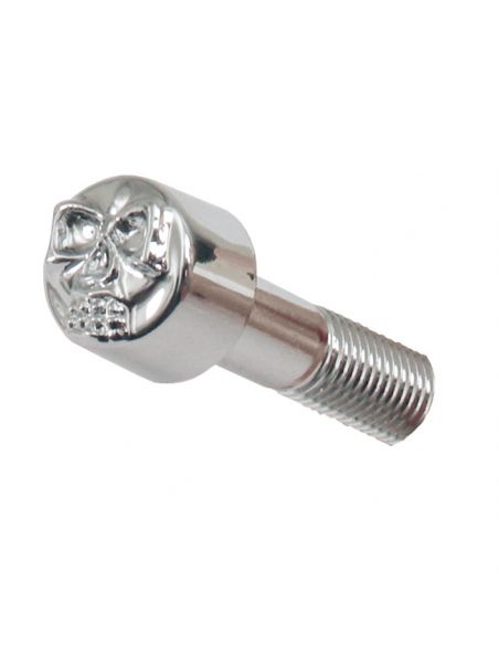 Lids for Allen screws key 5/16'' chrome skull